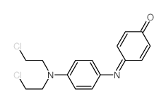 2,5-Cyclohexadien-1-one,4-[[4-[bis(2-chloroethyl)amino]phenyl]imino]- picture