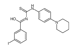 3-iodo-N-[(4-piperidin-1-ylphenyl)carbamothioyl]benzamide结构式