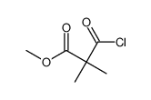 Propanoic acid,3-chloro-2,2-dimethyl-3-oxo-,methyl ester Structure