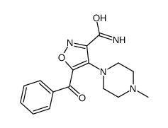 5-benzoyl-4-(4-methylpiperazin-1-yl)-1,2-oxazole-3-carboxamide结构式