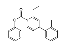 phenyl 2-ethyl-4-(2-methylphenyl)-4H-pyridine-1-carboxylate结构式