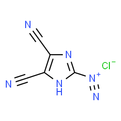 4,5-Dicyano-1H-imidazole-2-diazonium chloride structure