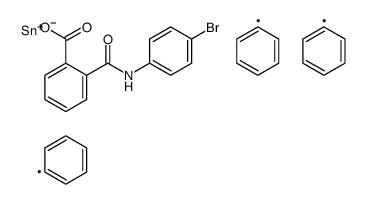 triphenylstannyl 2-[(4-bromophenyl)carbamoyl]benzoate Structure