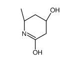 (4R,6S)-4-hydroxy-6-methylpiperidin-2-one结构式