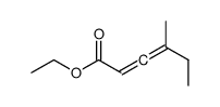 ethyl 4-methylhexa-2,3-dienoate结构式
