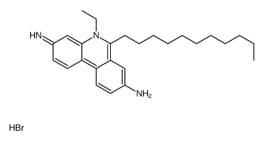 5-ethyl-6-undecylphenanthridin-5-ium-3,8-diamine,bromide结构式