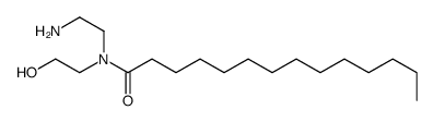 N-(2-aminoethyl)-N-(2-hydroxyethyl)myristamide结构式