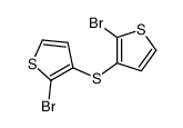 2-bromo-3-(2-bromothiophen-3-yl)sulfanylthiophene Structure