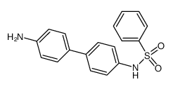 N-(4'-amino-biphenyl-4-yl)-benzenesulfonamide结构式