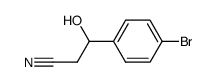 4-Bromo-β-hydroxybenzenepropanenitrile Structure