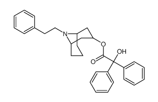 [9-(2-phenylethyl)-9-azabicyclo[3.3.1]nonan-3-yl] 2-hydroxy-2,2-diphenylacetate Structure