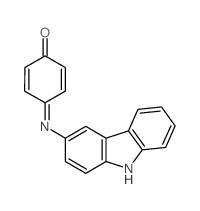 2,5-Cyclohexadien-1-one,4-(9H-carbazol-3-ylimino)- Structure