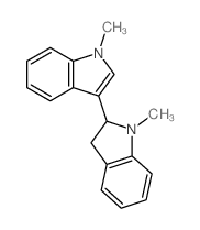 2,3'-Bi-1H-indole,2,3-dihydro-1,1'-dimethyl- structure
