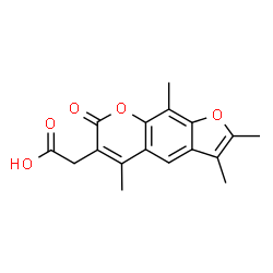 2-{2,3,5,9-tetramethyl-7-oxo-7H-furo[3,2-g]chromen-6-yl}acetic acid Structure