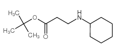 3-cyclohexylamino-propionic acid tert-butyl ester结构式