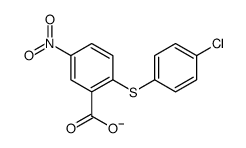 2-[(4-氯苯基)硫代]-5-硝基苯甲酸结构式