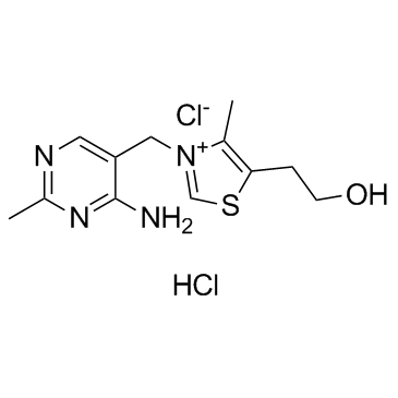 Thiamine hydrochloride structure