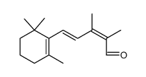 2,3-dimethyl-5-(2',6',6'-trimethyl-1'-cyclohexen-1'-yl)-2,4-pentadienal Structure
