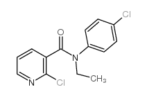 N3-(4-CHLOROPHENYL)-N3-ETHYL-2-CHLORONICOTINAMIDE结构式