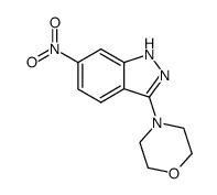 3-morpholin-4-yl-6-nitro-1(2)H-indazole Structure