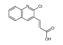 3-(2-chloro-3-quinolyl)acrylic acid Structure
