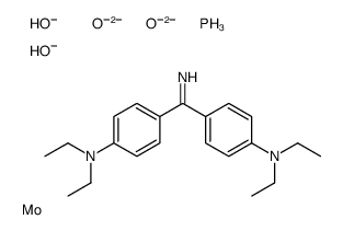 4-[4-(diethylamino)benzenecarboximidoyl]-N,N-diethylaniline,molybdenum,oxygen(2-),phosphane,dihydroxide Structure