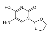 5-amino-1-(oxolan-2-yl)pyrimidine-2,4-dione结构式