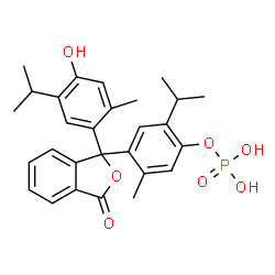 magnesium 4-[3-[4-hydroxy-6-isopropyl-o-tolyl]-1-oxo-3H-isobenzofuran-3-yl]-6-isopropyl-m-tolyl phosphate Structure