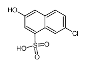 7-chloro-3-hydroxy-naphthalene-1-sulfonic acid Structure