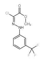 methyl chloro[(3-trifluoromethylphenyl)hydrazono] acetate Structure