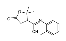 3-Furancarboxamide,tetrahydro-2,2-dimethyl-N-(2-methylphenyl)-5-oxo-(9CI) structure