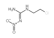 [(N-(2-chloroethyl)carbamimidoyl)amino]-hydroxy-oxo-azanium structure
