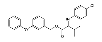 3'-phenoxybenzyl α-isopropyl-(4-chloroanilino)acetate结构式