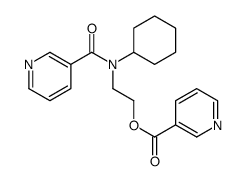2-[cyclohexyl(pyridine-3-carbonyl)amino]ethyl pyridine-3-carboxylate Structure