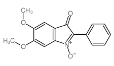 5,6-dimethoxy-1-oxido-2-phenyl-indol-3-one Structure
