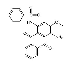N-(4-amino-9,10-dihydro-3-methoxy-9,10-dioxo-1-anthryl)benzenesulphonamide结构式