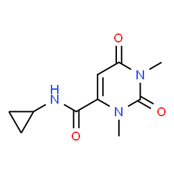 4-Pyrimidinecarboxamide, N-cyclopropyl-1,2,3,6-tetrahydro-1,3-dimethyl-2,6-dioxo- (9CI) structure