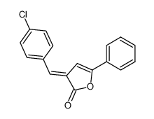 (E)-3-(4-chlorobenzylidene)-5-phenylfuran-2(3H)-one结构式