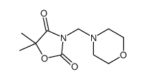5,5-dimethyl-3-(morpholin-4-ylmethyl)-1,3-oxazolidine-2,4-dione结构式