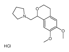 1-[(6,7-dimethoxy-3,4-dihydro-1H-isochromen-1-yl)methyl]pyrrolidine,hydrochloride结构式