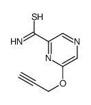 Pyrazinecarbothioamide, 6-(2-propynyloxy)- (9CI) structure
