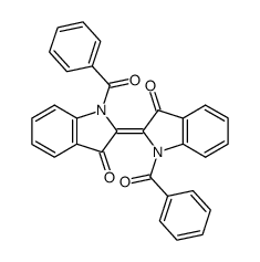 trans-N,N'-dibenzoylindigo结构式