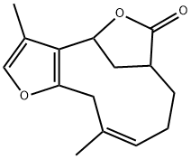 7,8,9,12-Tetrahydro-3,11-dimethyl-4,7-methanofuro[3,2-c]oxacycloundecin-6(4H)-one structure