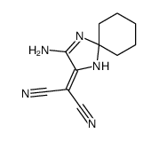 2-(3-amino-1,4-diazaspiro[4.5]dec-3-en-2-ylidene)propanedinitrile Structure