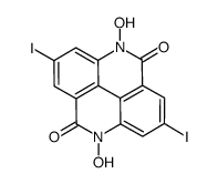 4,9-dihydroxy-2,7-diiodo-4,9-dihydropyrido[2,3,4,5-lmn]phenanthridine-5,10-dione Structure