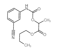 butyl 2-[(3-cyanophenyl)carbamoyloxy]propanoate structure