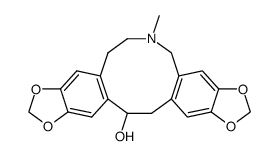 6-methyl-5,6,7,8,14,15-hexahydro-[1,3]dioxolo[4',5':4,5]benzo[1,2-c][1,3]dioxolo[4',5':4,5]benzo[1,2-g]azecin-14-ol Structure