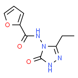 2-Furancarboxamide,N-(3-ethyl-1,5-dihydro-5-oxo-4H-1,2,4-triazol-4-yl)-(9CI) structure