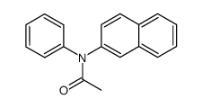 N-(2-naphthyl)-N-phenyl-acetamide结构式