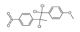 1-(p-Methoxyphenyl)-1,1,2-trichloro-2-(p-nitrophenyl)-propane结构式